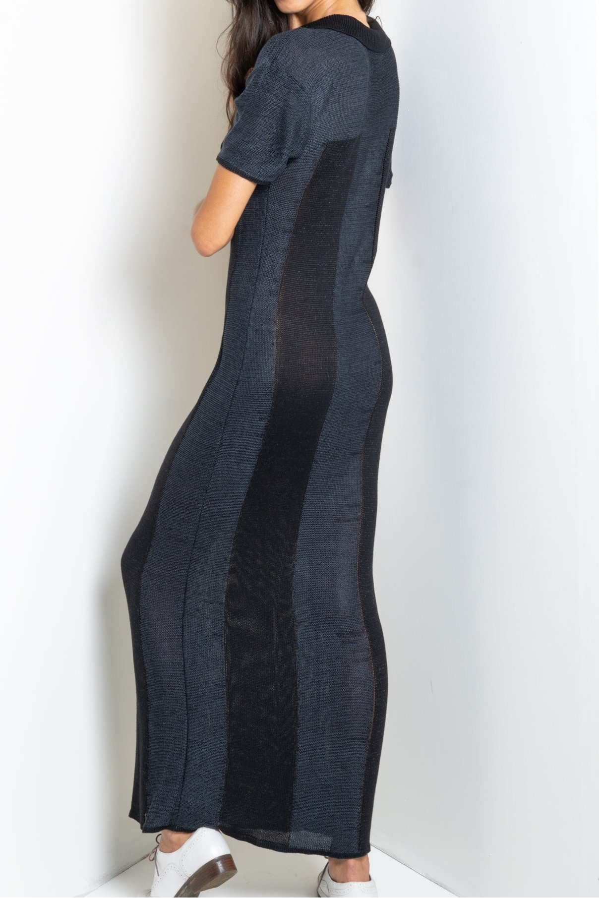 Two Tone Collared Dress