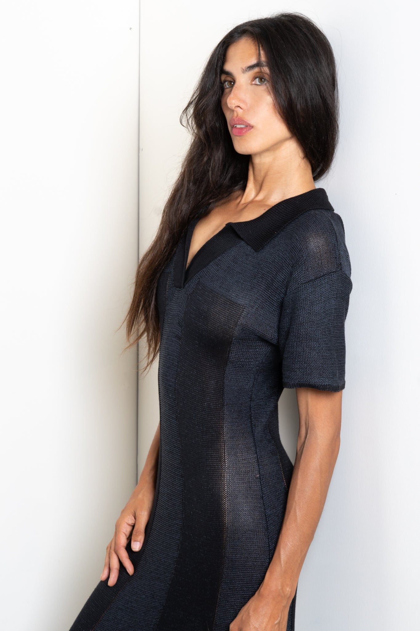 Two Tone Collared Dress