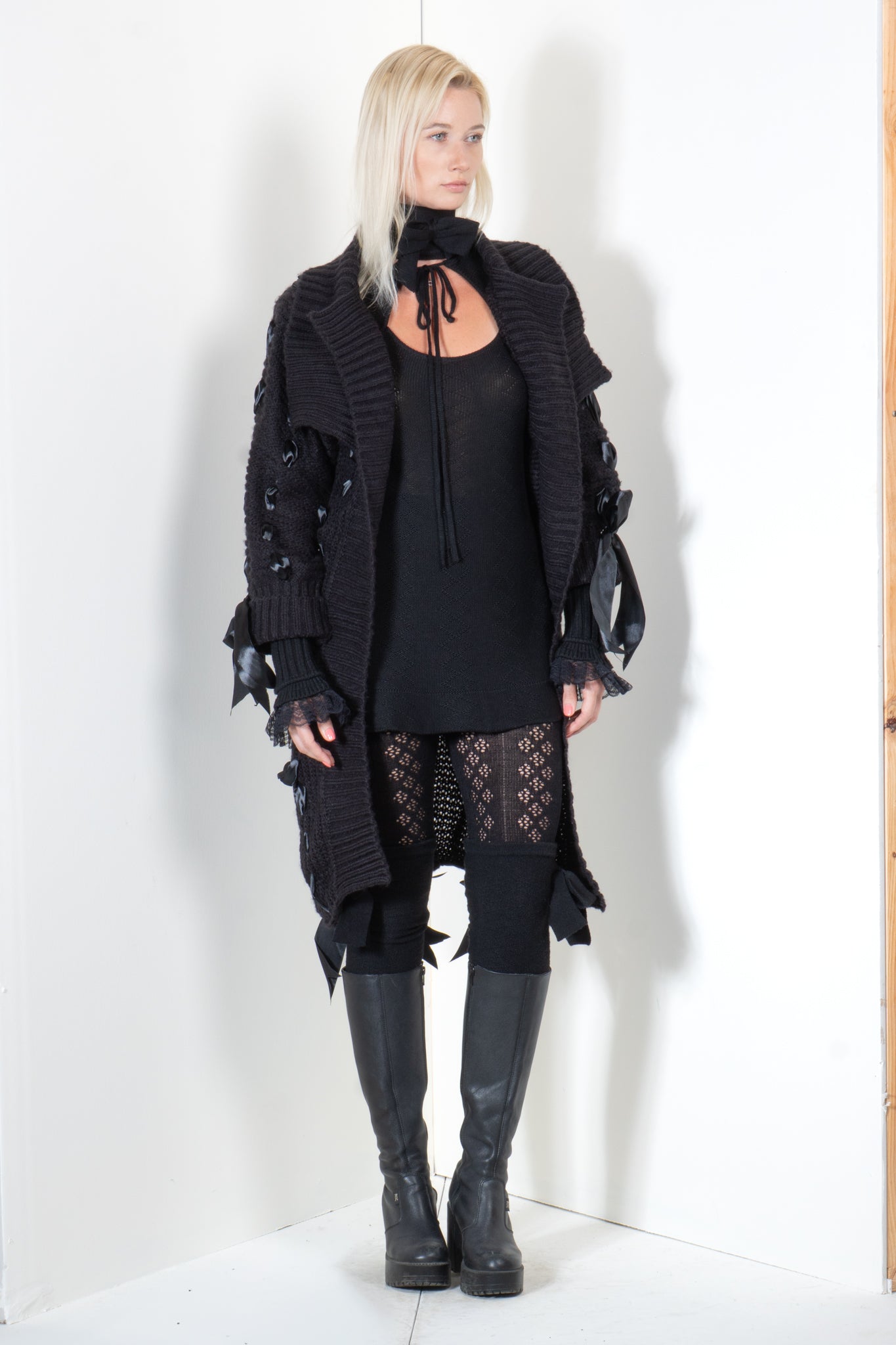 Woven Ribbon Cardigan