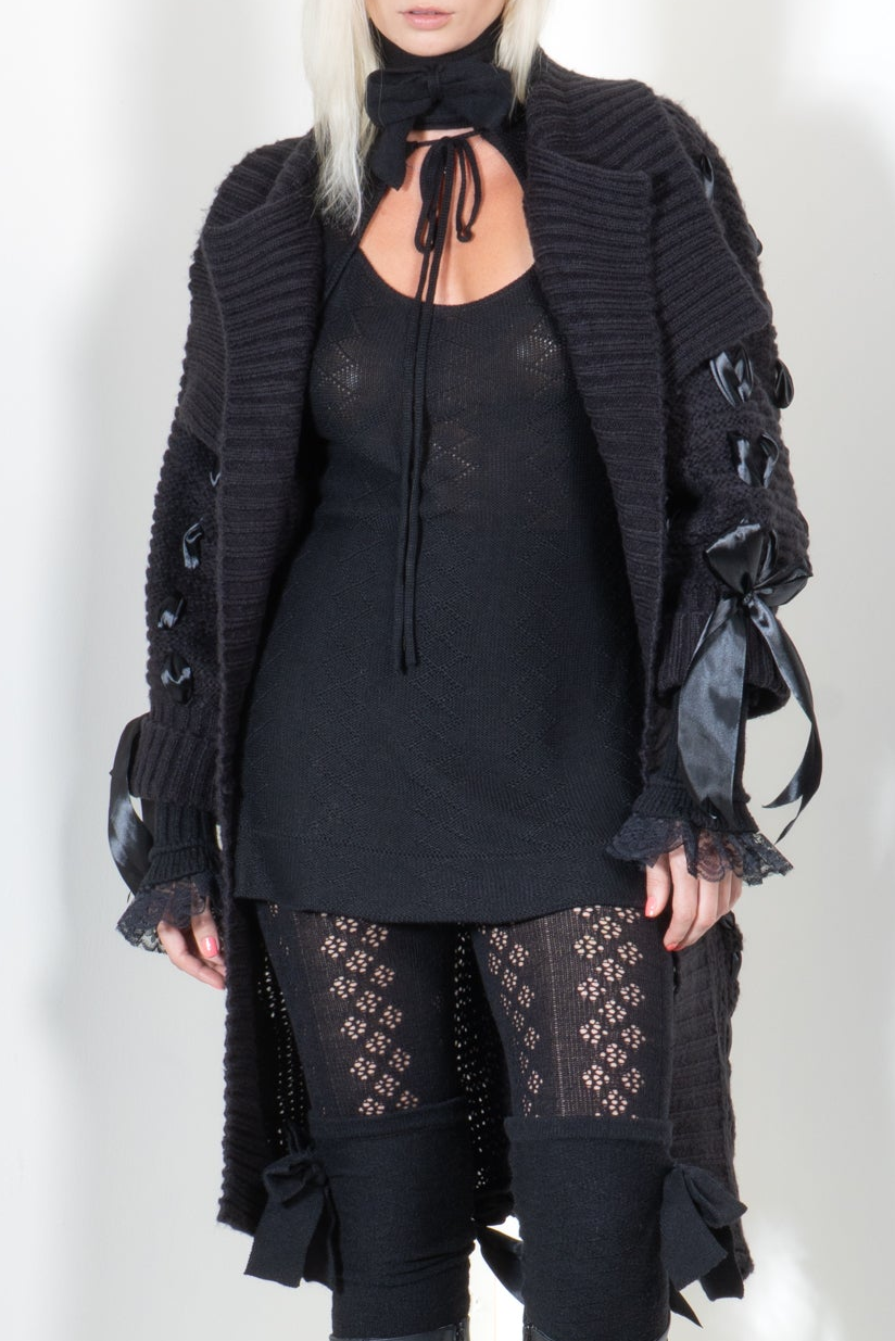 Woven Ribbon Cardigan