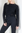Banded Boat Neck Sweater Distressed
