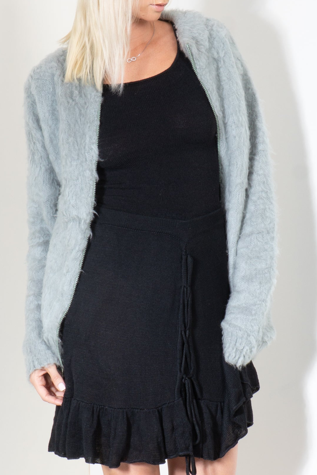 Brushed Zip Up Sweater