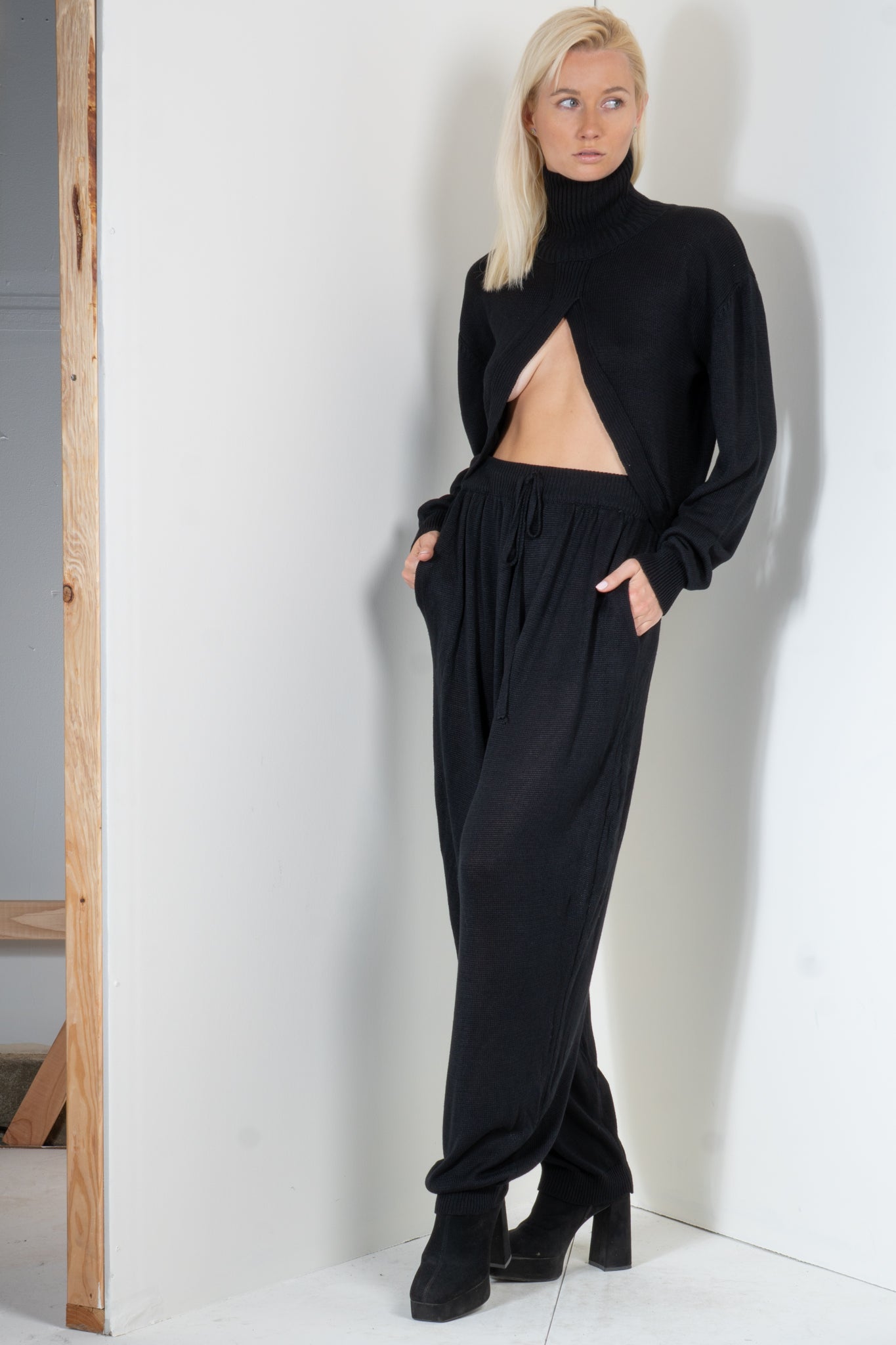 Cut Away Turtleneck