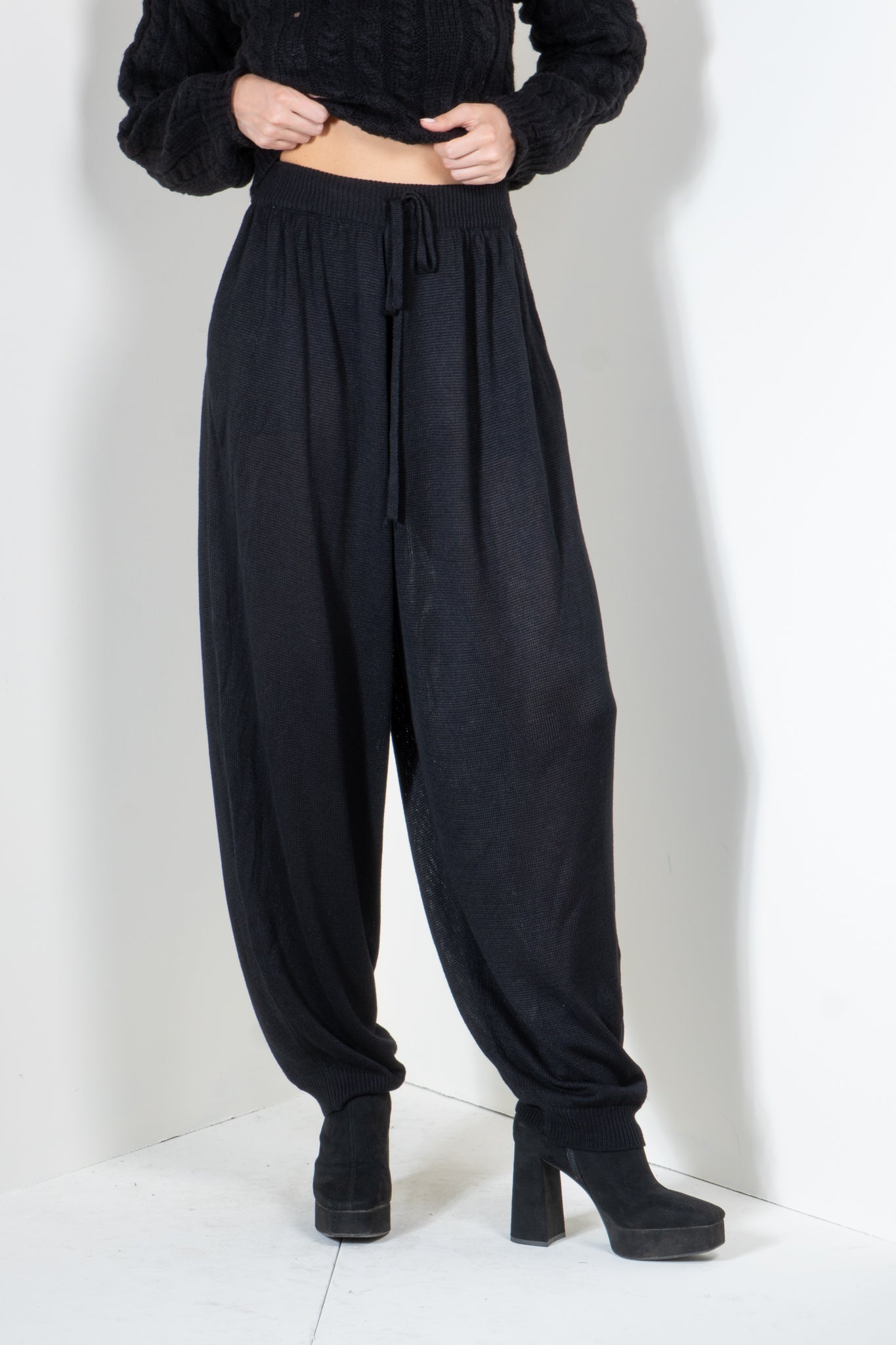 Genie Pants with Double Pleat