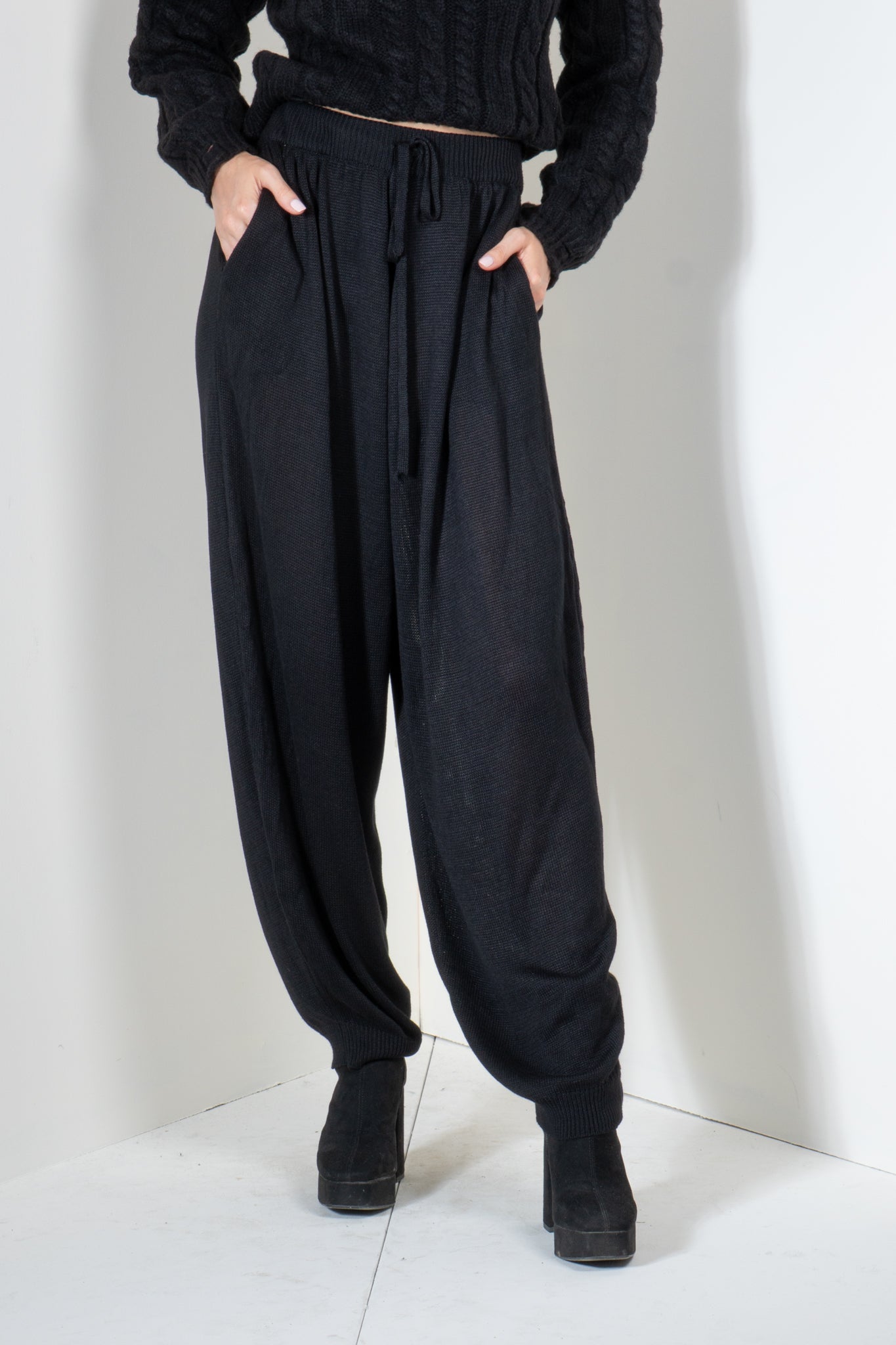 Genie Pants with Double Pleat
