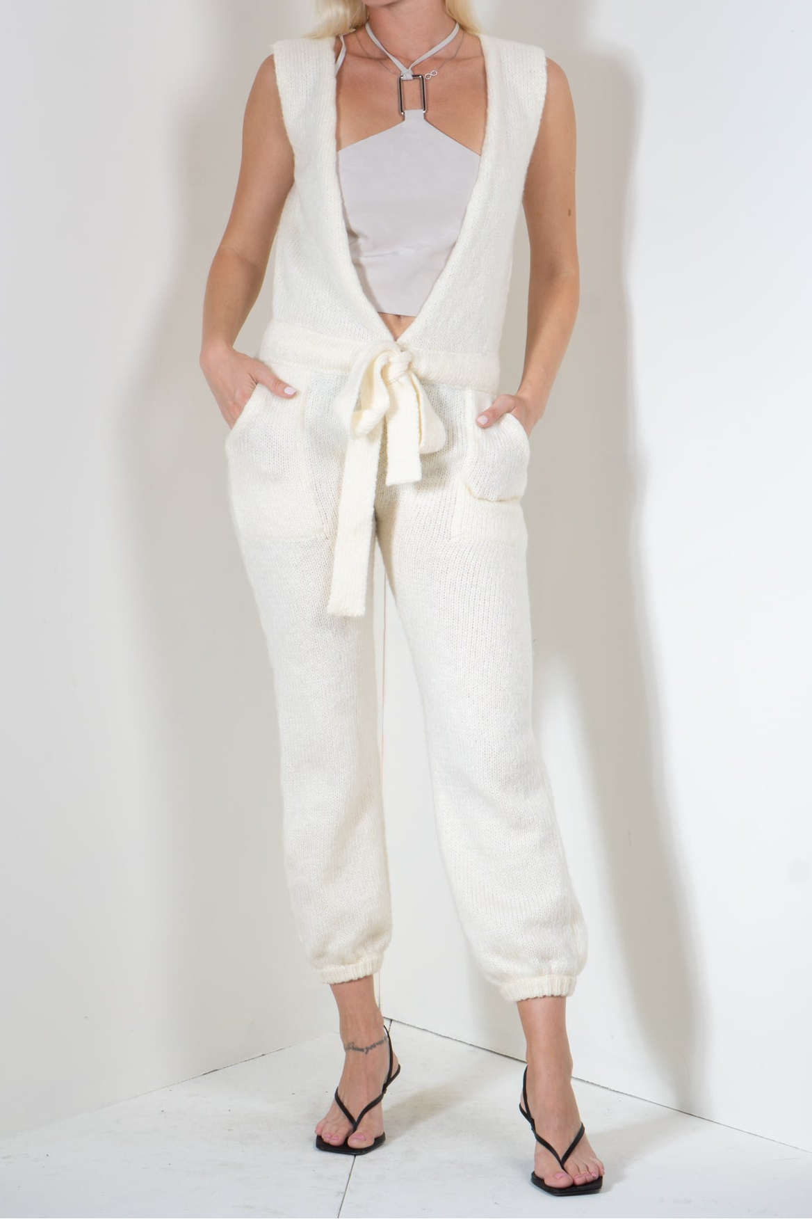 Jumpsuit with Deep Neckline