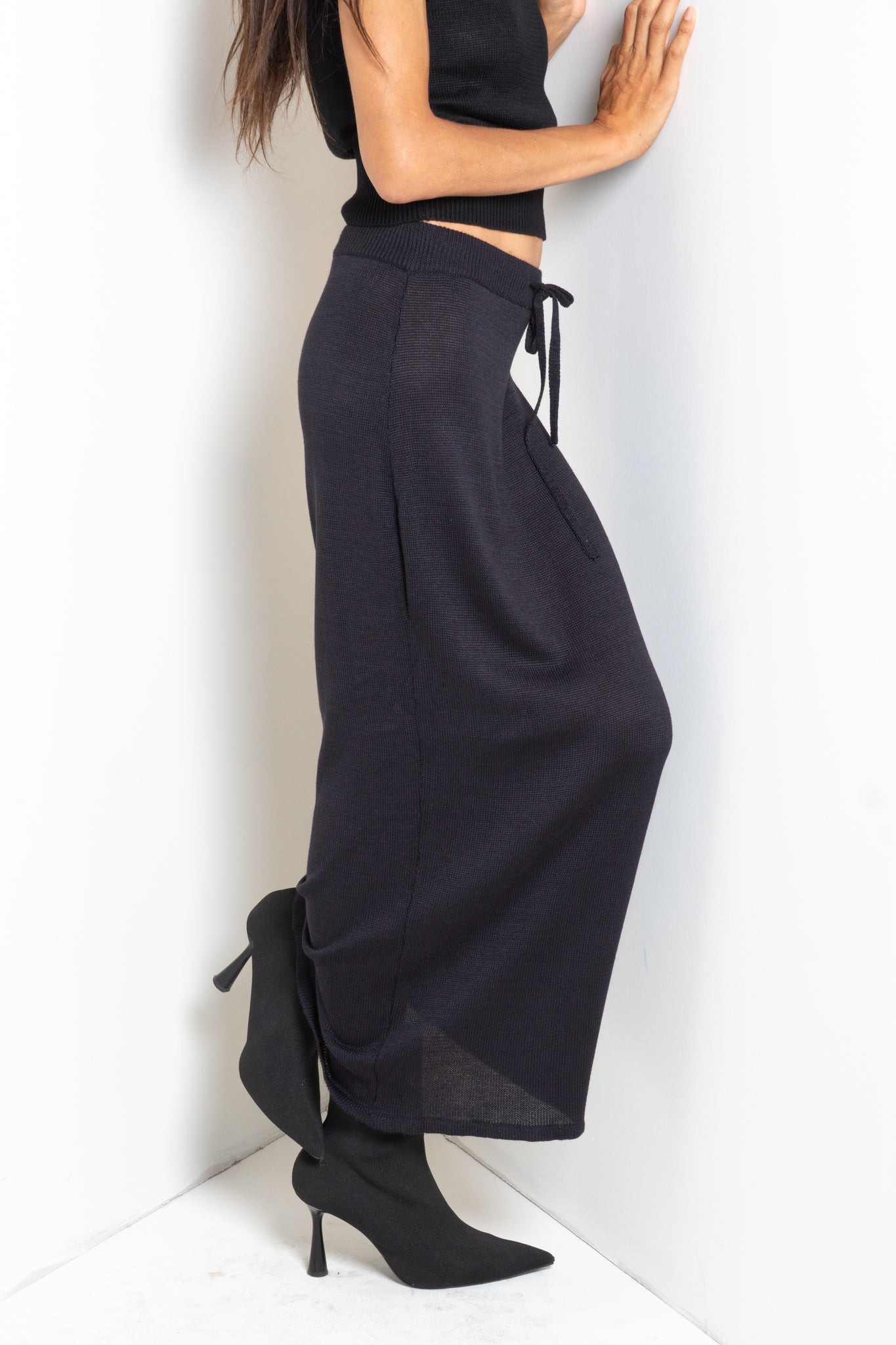 Maxi Skirt with Drawstring