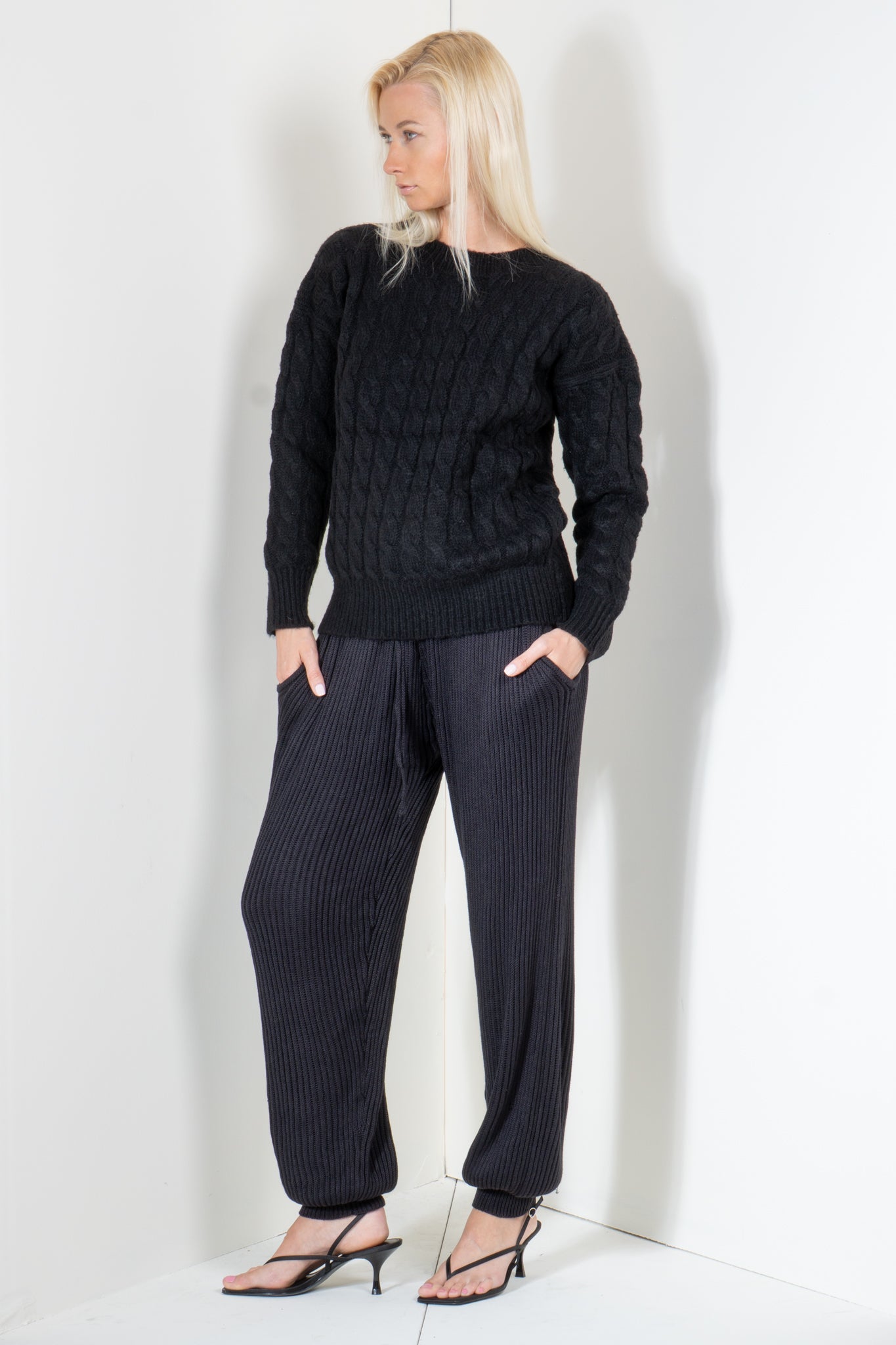 Mini Cable Boat Neck Sweater