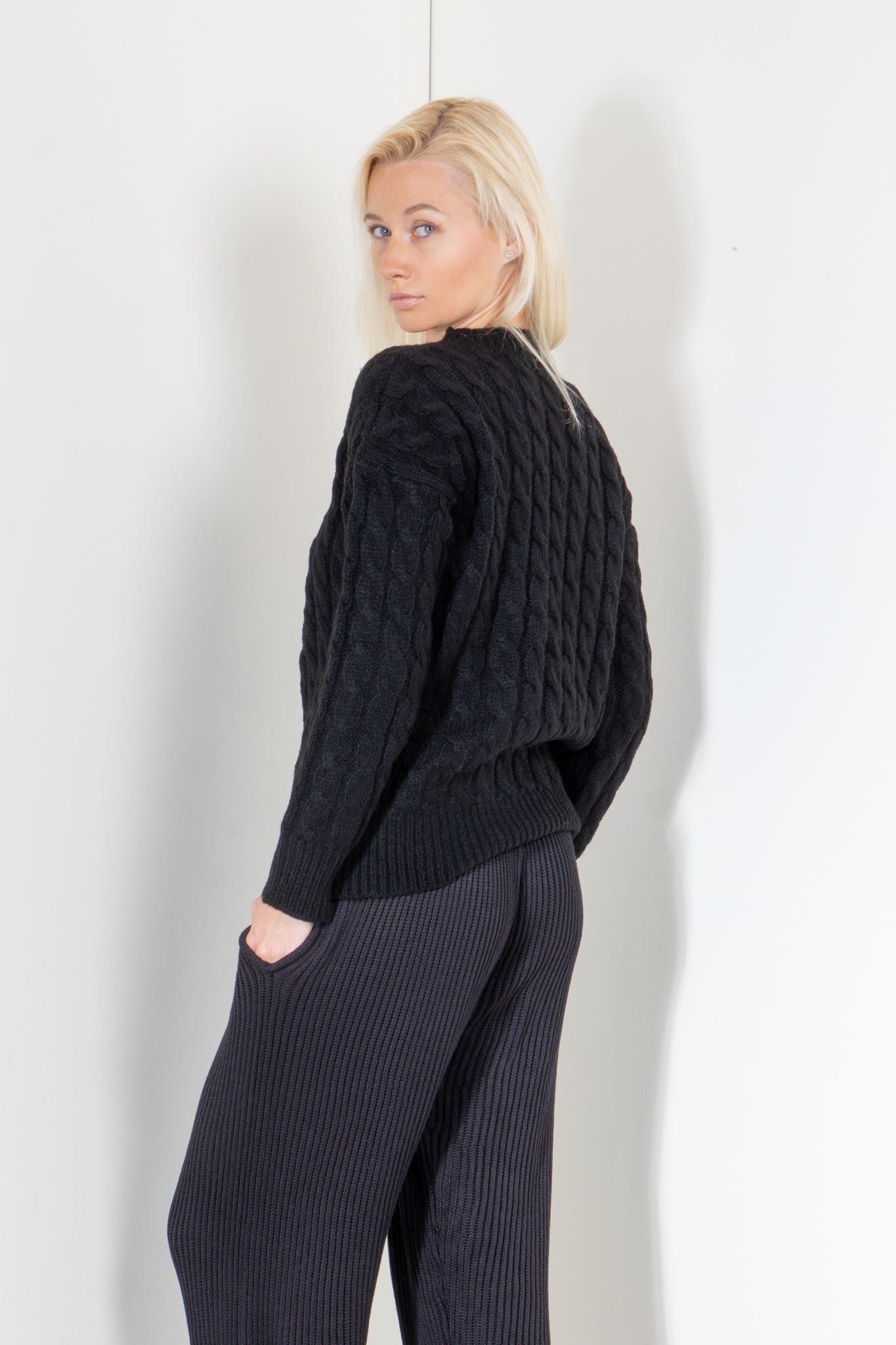 Mini Cable Boat Neck Sweater