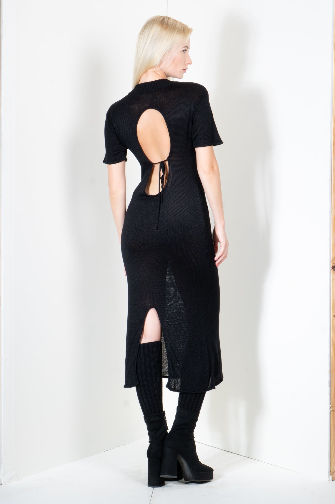 Reverse Keyhole Midi Dress