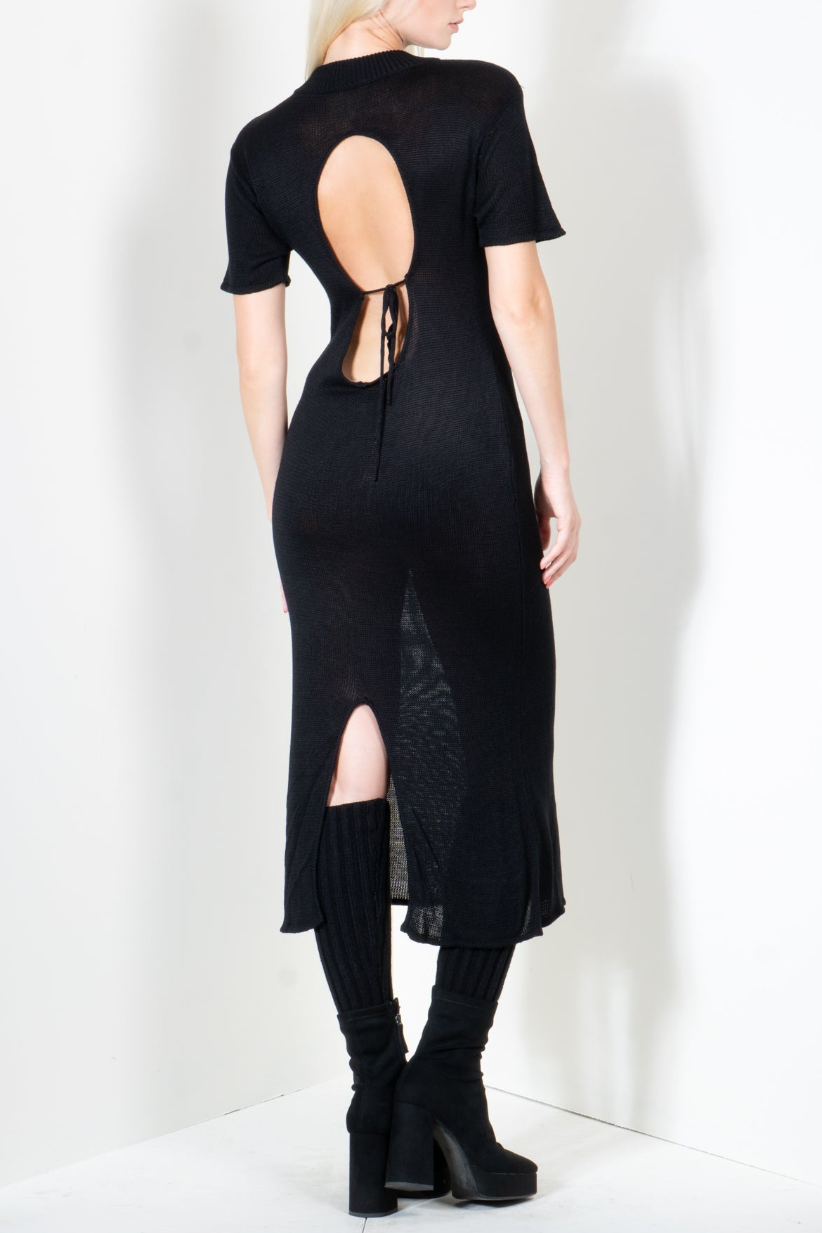 Reverse Keyhole Midi Dress