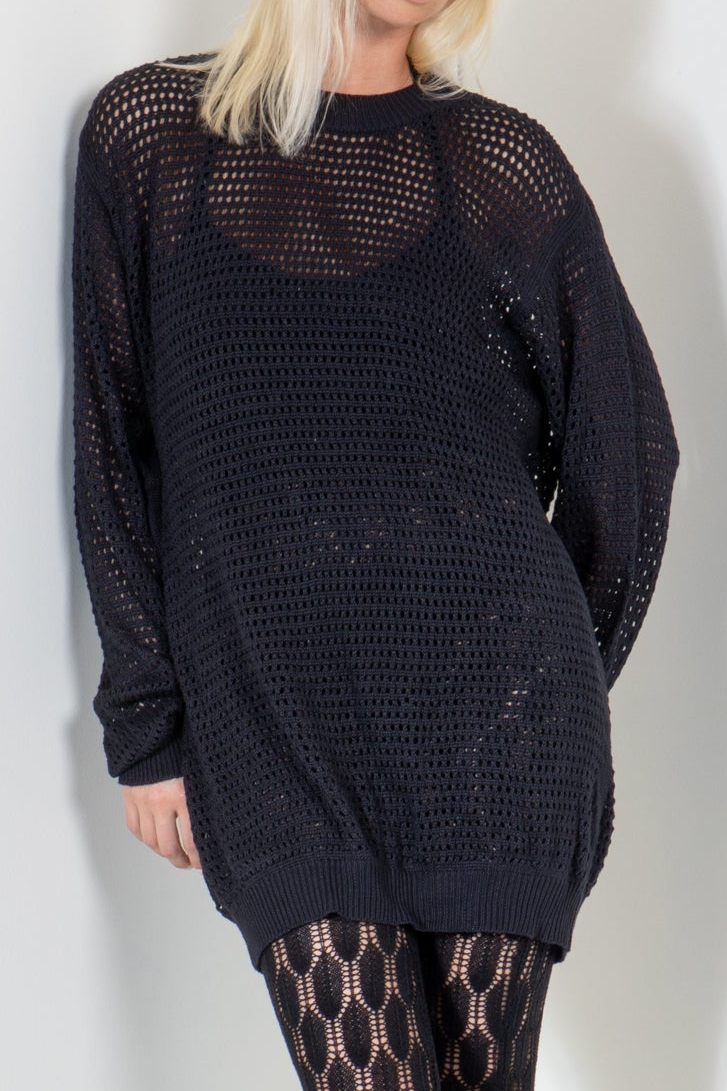 Shirt Dress in Fine Mesh