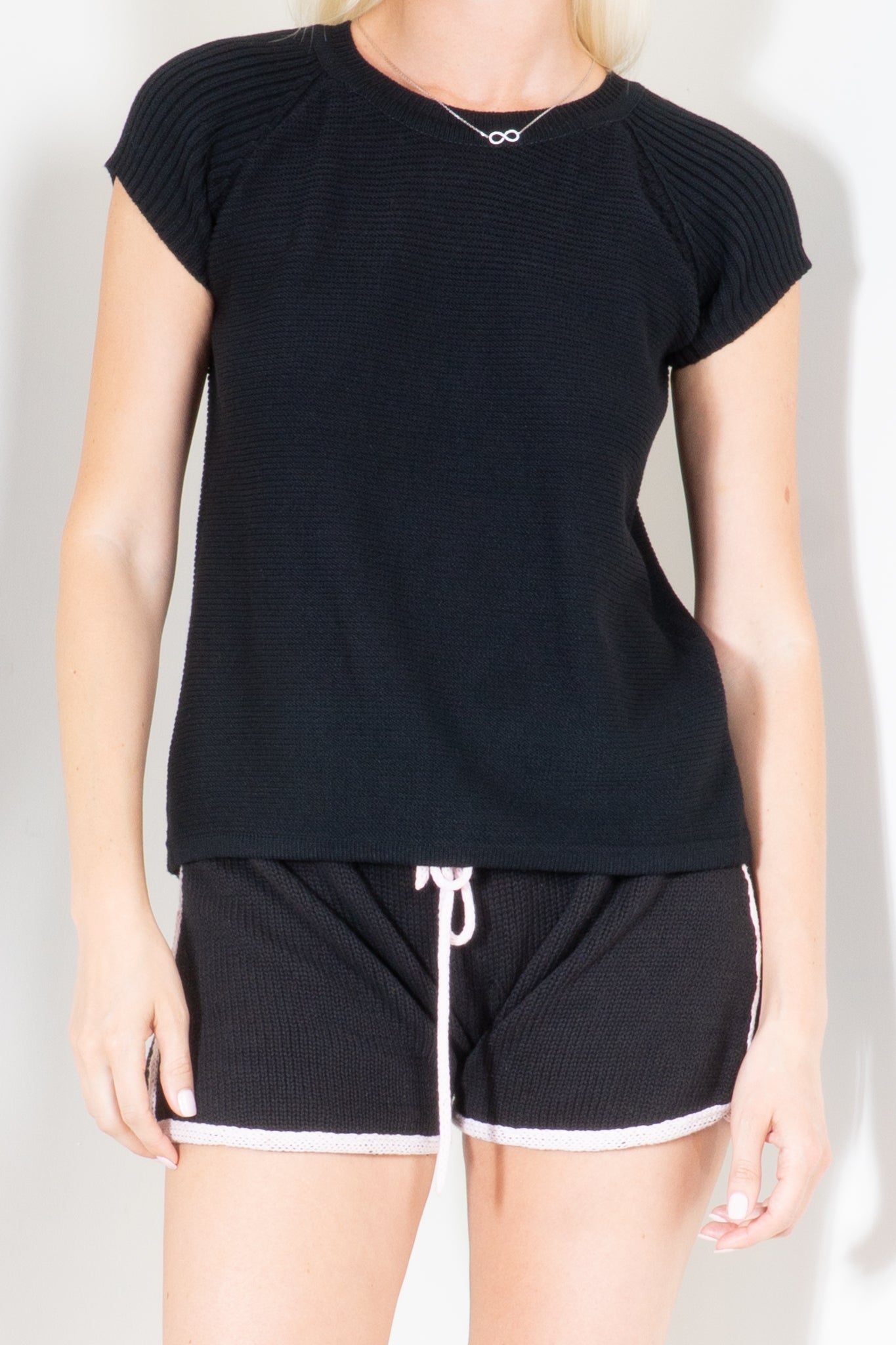 Raglan Sleeve Rib Top