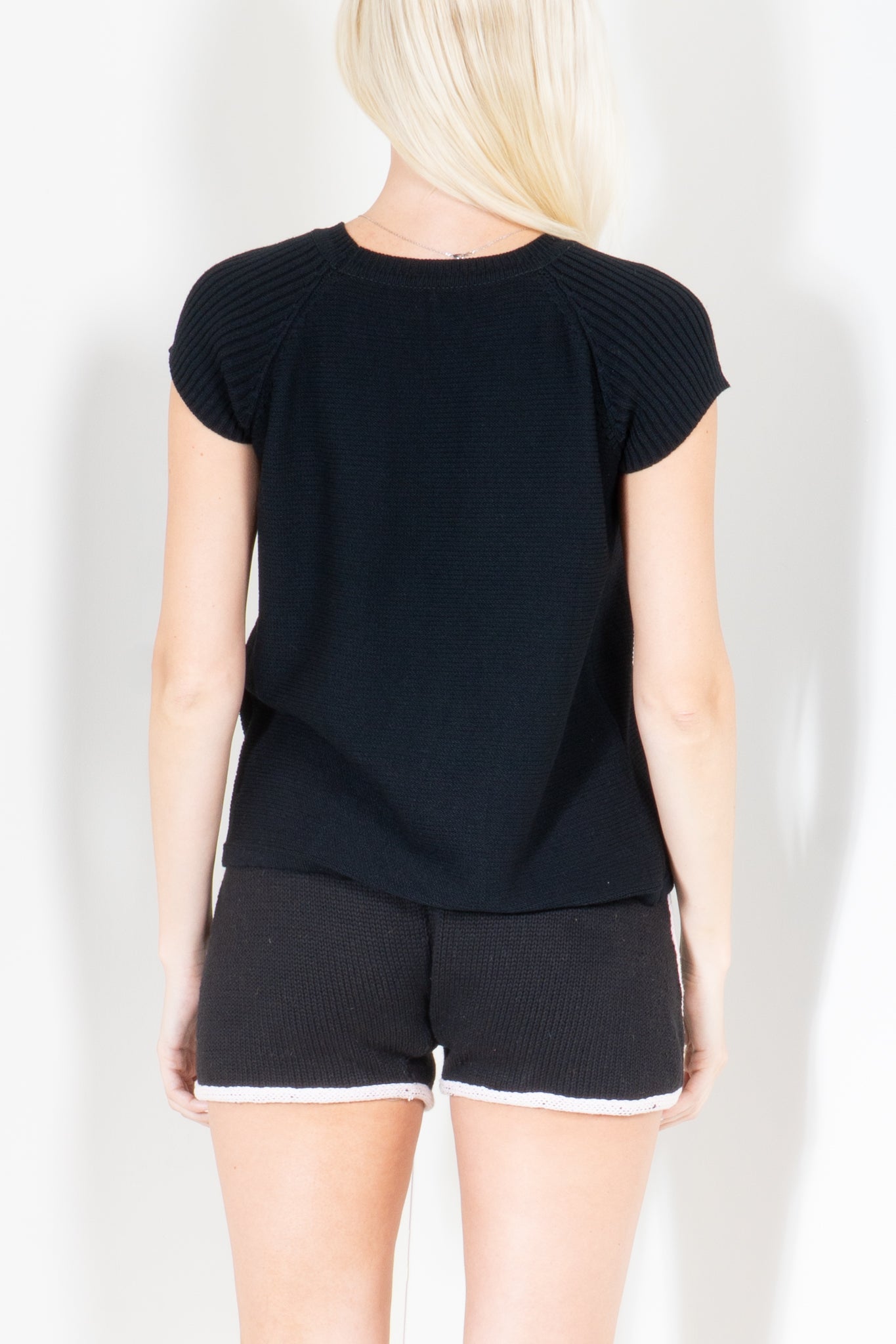 Raglan Sleeve Rib Top