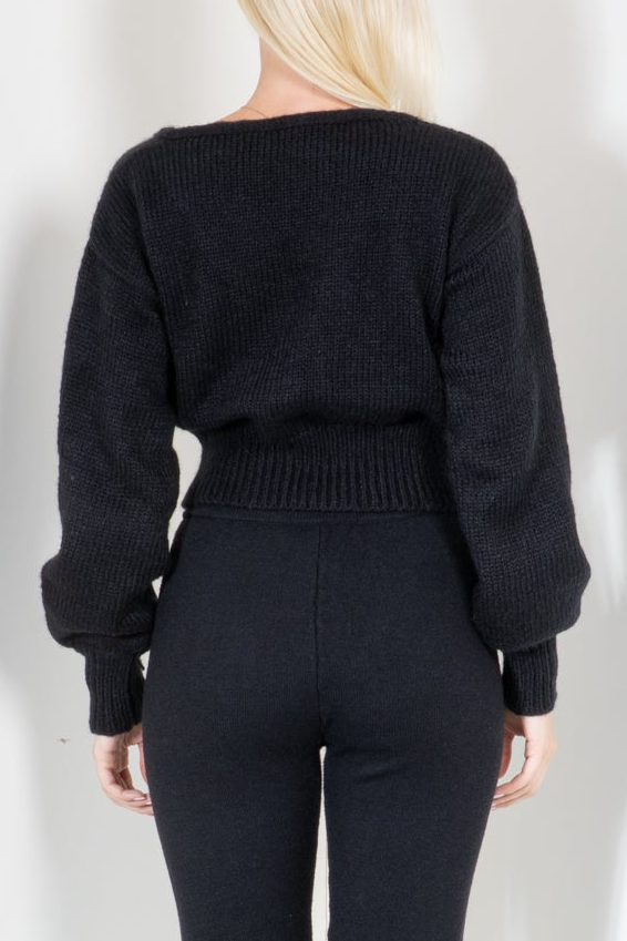 Wrap Sweater Top