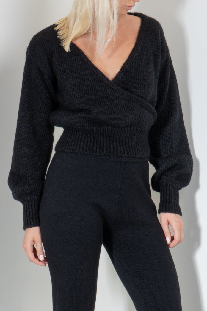 Wrap Sweater Top