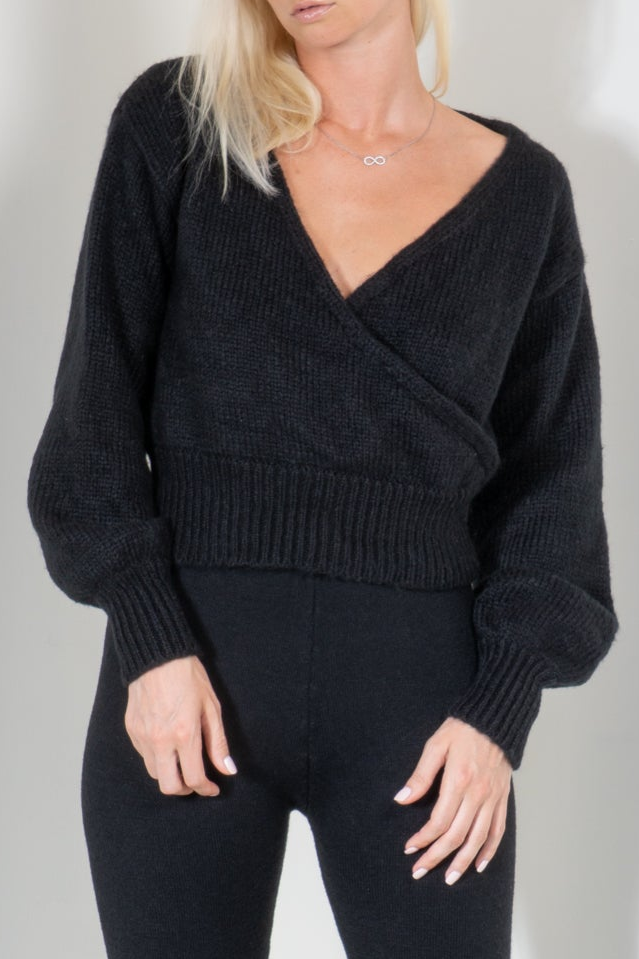 Wrap Sweater Top
